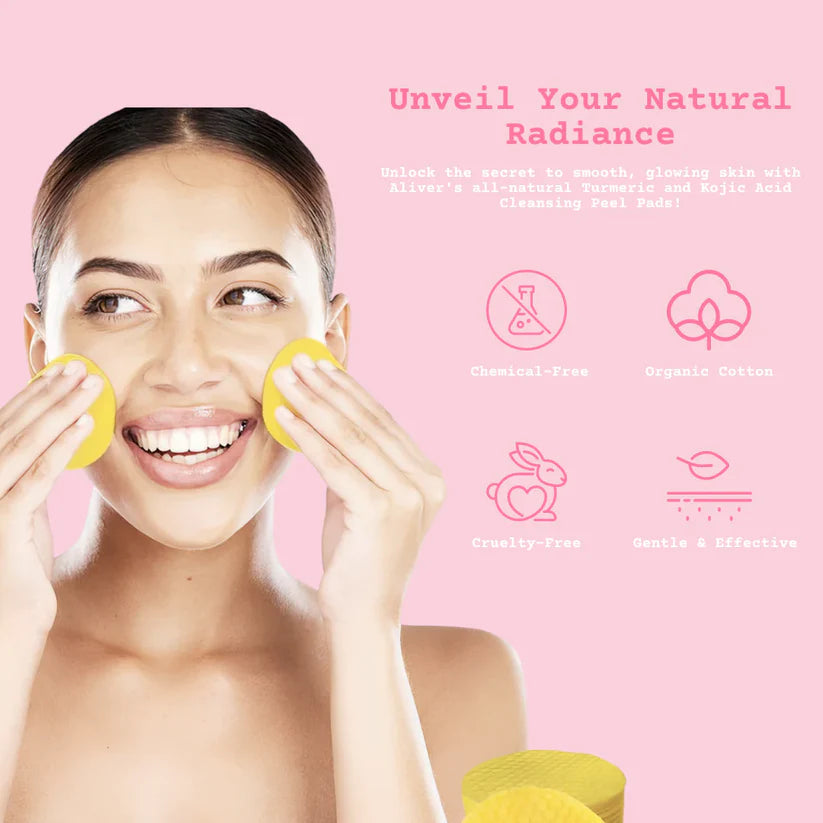 Turmeric and Kojic Acid Cleaning Pads