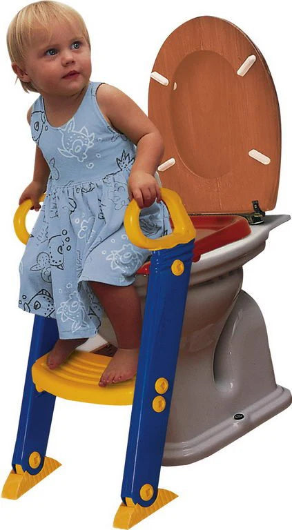 Kids Potty Training Seat | Foldable Toilet Ladder with Step Stool
