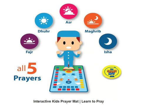 Islamic Educational Prayer Mat for Kids | Learn Salah Easily
