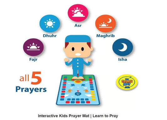 Islamic Educational Prayer Mat for Kids | Learn Salah Easily